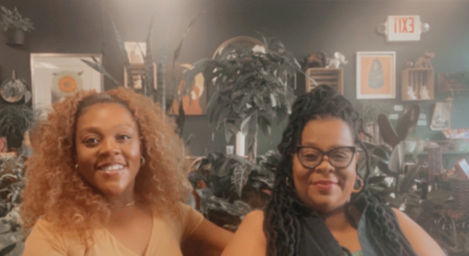 The founders of Mind Your Beads and Seeds in their shop